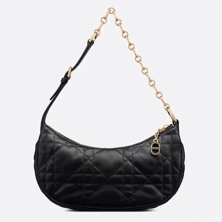 Cheap Dior Bag Cannage CD Lambskin Lounge Black 0626 Luxury